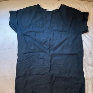 Elizabeth Suzann shift dress / tunic. Black. Linen.